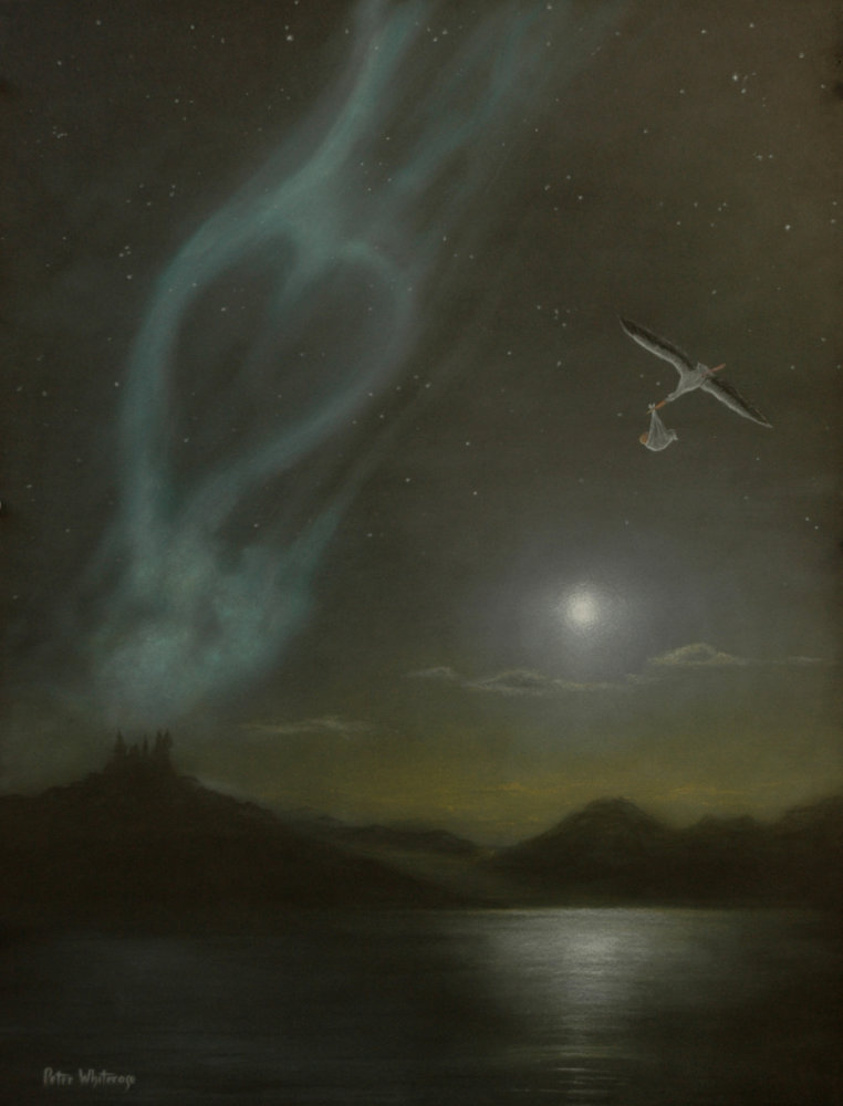 Welcome Aurora — Pastel by Peter Whiterose ©